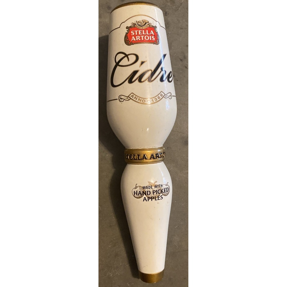 Stella Artois CIDRE Beer Tap Keg Handle -Anno 1366- Made With Hand Picked Apples